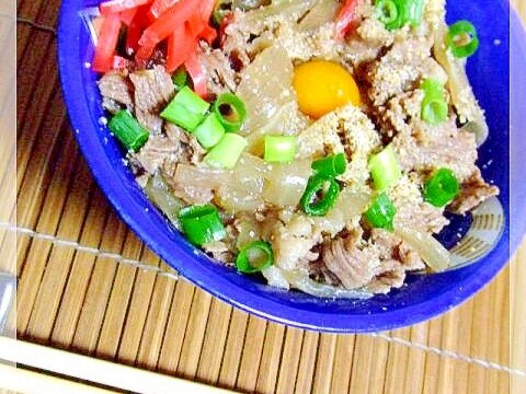 牛丼うずら